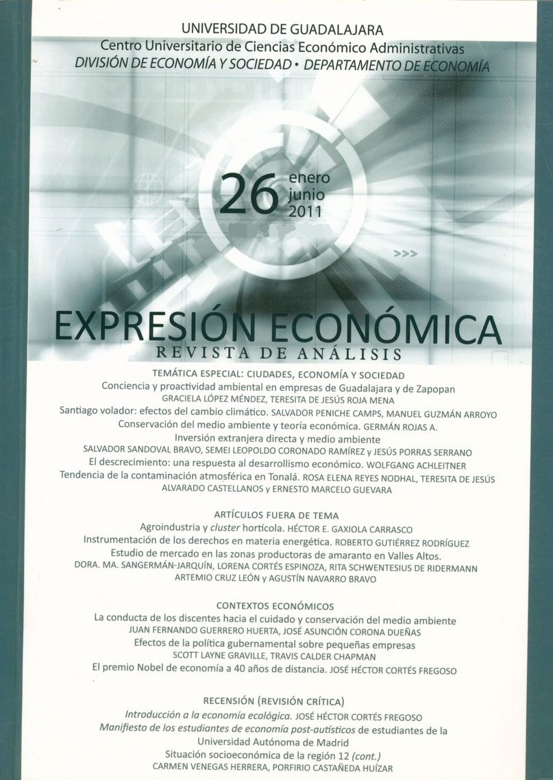 					Ver Núm. 26 (2011): Expresión Económica Enero - Junio 2011
				