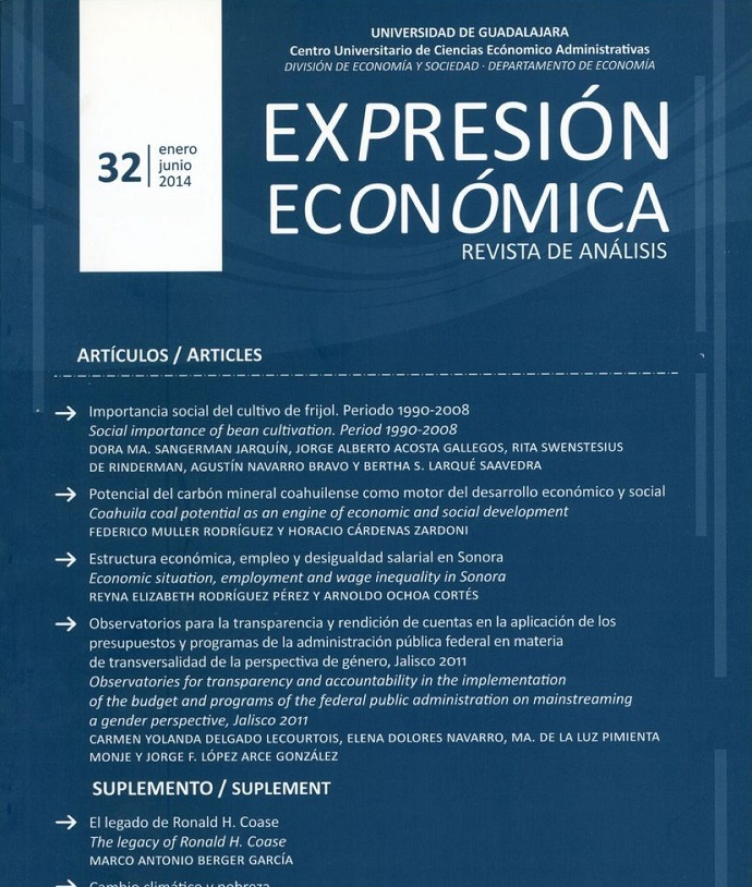 					Ver Núm. 32 (2014): Expresión Económica Enero - Junio 2014
				