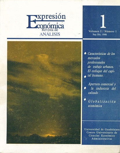 					Ver Núm. 1 (1998): EXPRESIÓN ECONÓMICA 1, SEPTIEMBRE-DICIEMBRE 1998
				